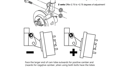 Spec-D Camber Bolt (Black)                                     - CAM-RSX02-B - Image 7