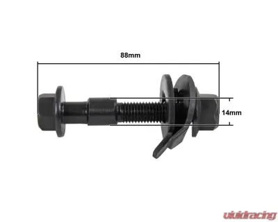 Spec-D Black 14mm Camber Bolt Honda | Chevrolet | Pontiac 1989-2014 - CAM-RSX02-B