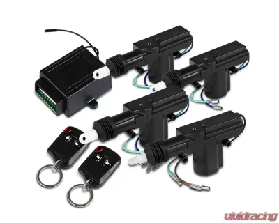 Spec-D Universal Remote Keyless Power Door Lock/Unlock Entry Kit w/ 2 Function Remote Controls - CDS-110A