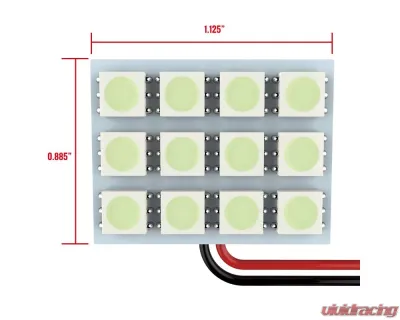 Spec-D Universal SMD 12pc LED Panel Dome Halogen Light - CLD-L23D-12