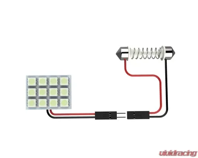 Spec-D Universal SMD 12pc LED Panel Dome Halogen Light - CLD-L23D-12