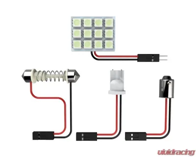 Spec-D Universal SMD 12pc LED Panel Dome Halogen Light - CLD-L23D-12