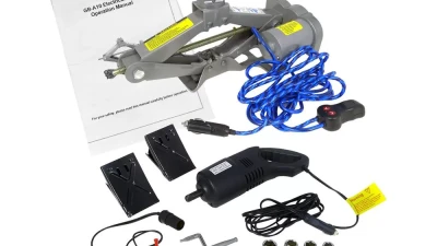 Spec-D Universal 12v 2-Ton Emergency Electric Scissor Jack & Impact Wrench Kit                                     - EJ-A20H - Image 7