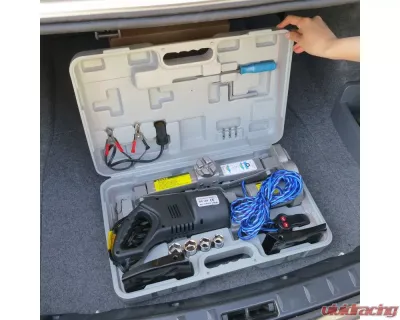 Spec-D Universal 12v 2-Ton Emergency Electric Scissor Jack & Impact Wrench Kit - EJ-A20H