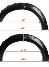 Spec-D Rivet Style Wide Fender Flares Flares Ford | Lincoln 2004-2008                                     - FDF-F15004V2-PK-MP - Image 2