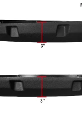 Spec-D Textured Rivet Style Fender Flares Ford F-150 2009-2014                                     - FDF-F15009-TS-RS - Image 3
