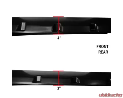 Spec-D Smooth Rivet Style Fender Flares Ford F-150 2009-2014 - FDF-F15009A-PK-MP