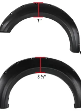 Spec-D Smooth Rivet Style Fender Flares Ford F-150 2009-2014                                     - FDF-F15009A-PK-MP - Image 5