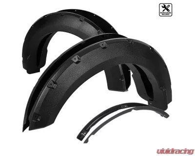 Spec-D Textured Rivet Style Fender Flares Ford F-150 2018-2020 - FDF-F15018-TS-MP