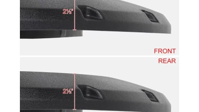 Spec-D Styleside Textured Rivet Style Fender Flares Ford F-150 2018-2020                                     - FDF-F15018-TS-MP - Image 3