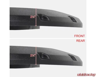 Spec-D Textured Rivet Style Fender Flares Ford F-150 2018-2020 - FDF-F15018-TS-MP