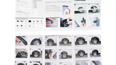 Spec-D Styleside Textured Rivet Style Fender Flares Ford F-150 2018-2020                                     - FDF-F15018-TS-MP - Image 8