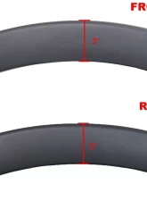 Spec-D Smooth Factory OE Style Fender Flares Ford F-150 2004-2008                                     - FDF-F150F04BK-RS - Image 2