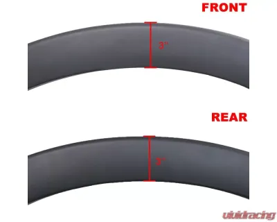 Spec-D Smooth Factory OE Style Fender Flares Ford F-150 2004-2008 - FDF-F150F04BK-RS