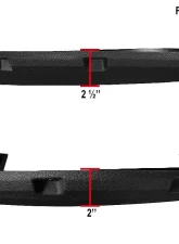 Spec-D Textured Rivet Style Fender Flares Ford F-250 | F-350 2011-2016                                     - FDF-F25011-TS-RS - Image 3
