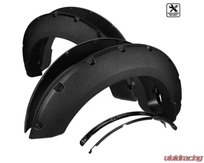 Spec-D Textured Rivet Style Fender Flares Ford F-250 | F-350 2017-2020 - FDF-F25017-TS-MP