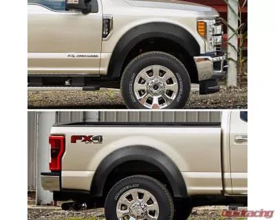 Spec-D Rivet Style Fender Flares Ford F-Series 2017-2021 - FDF-F25017A-PK-WB
