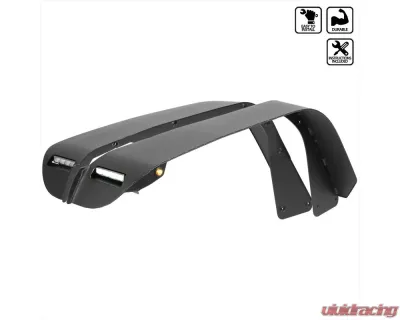 Spec-D Switchback LED Front Flat Fender Flares Jeep Gladiator JT 2020-2022 - FDF-GDT20A-F-WB