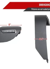 Spec-D Switchback LED Front Flat Fender Flares Jeep Gladiator JT 2020-2022                                     - FDF-GDT20A-F-WB - Image 3