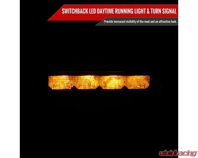Spec-D Switchback LED Front Flat Fender Flares Jeep Gladiator JT 2020-2022 - FDF-GDT20A-F-WB