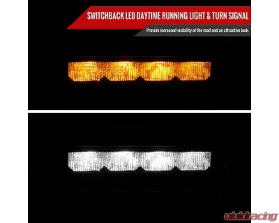 Spec-D Switchback LED Front Flat Fender Flares Jeep Gladiator JT 2020-2022 - FDF-GDT20A-F-WB