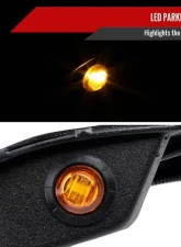 Spec-D Switchback LED Front Flat Fender Flares Jeep Gladiator JT 2020-2022                                     - FDF-GDT20A-F-WB - Image 6