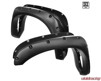 Spec-D Smooth Rivet Style Fender Flares w/ Smooth Finish Dodge RAM 2002-2009 - FDF-RAM02-PK-RS