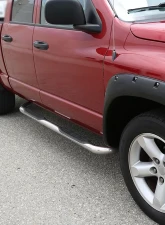 Spec-D Smooth Rivet Style Fender Flares w/ Smooth Finish Dodge RAM 2002-2009                                     - FDF-RAM02-PK-RS - Image 4