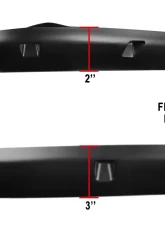 Spec-D Smooth Rivet Style Fender Flares w/ Smooth Finish Dodge RAM 2002-2009                                     - FDF-RAM02-PK-RS - Image 6