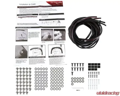 Spec-D Rough Textured Rivet Style Fender Flares Dodge RAM 2002-2009 - FDF-RAM02-TS-RS