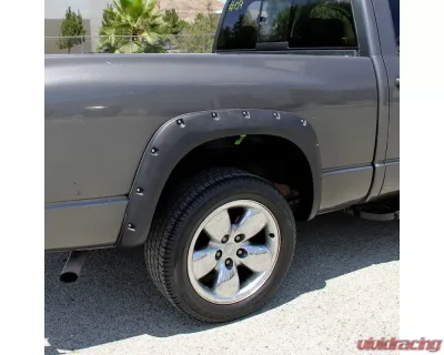 Spec-D Smooth Rivet Polypropylene Style Fender Flares Dodge RAM 2002-2009 - FDF-RAM02B-PK-MP