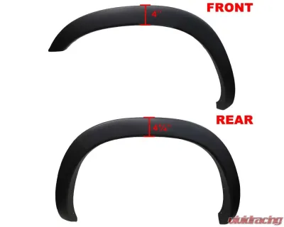 Spec-D Smooth Factory OE Style Fender Flares Dodge RAM 2002-2009 - FDF-RAM02BK-MP