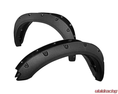 Spec-D Textured Rivet Style Fender Flares Dodge RAM 1500 2009-2021 - FDF-RAM0915-TS-RS