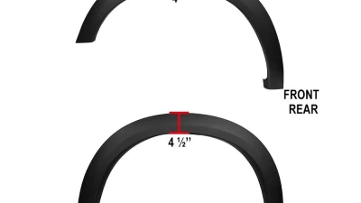 Spec-D Smooth Factory OE Style Fender Flares  Dodge Ram 1500 2009-2023                                     - FDF-RAM0915BK-MP - Image 2