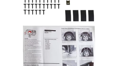 Spec-D Smooth Factory OE Style Fender Flares  Dodge Ram 1500 2009-2023                                     - FDF-RAM0915BK-MP - Image 9