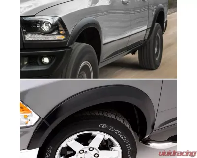 Spec-D Smooth Factory OE Style Fender Flares Dodge RAM 1500 2009-2021 - FDF-RAM0915BK-MP