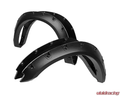 Spec-D Smooth V2 Rivet Style Fender Flares Dodge RAM 1500 2009-2021 - FDF-RAM0915V2-PK-MP