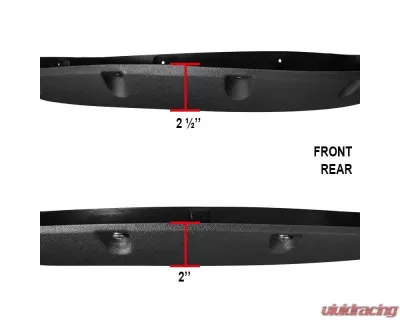 Spec-D Textured Rivet Style Fender Flares Dodge RAM 2500 | 3500 2010-2017 - FDF-RAM1025-TS-RS