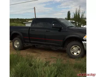 Spec-D Textured Rivet Style Fender Flares Dodge RAM 2500 | 3500 2010-2017 - FDF-RAM1025-TS-RS