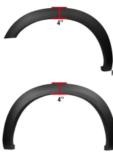 Spec-D Smooth Factory OE Style Fender Flares Dodge RAM 2500 | 3500 2010-2017                                     - FDF-RAM1025BK-MP - Image 2