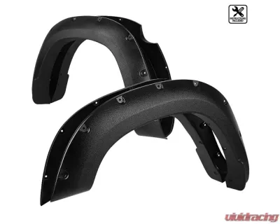 Spec-D Textured Rivet Style Fender Flares Dodge RAM 1500 2019-2021 - FDF-RAM1915-TS-MP