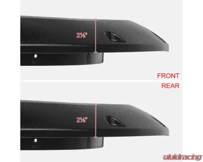 Spec-D Textured Rivet Style Fender Flares Dodge RAM 1500 2019-2021 - FDF-RAM1915-TS-MP