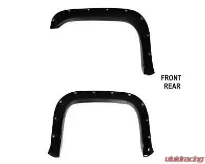 Spec-D Smooth Rivet Style Fender Flares Dodge RAM 1994-2001 - FDF-RAM94A-PK-MP