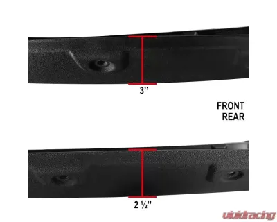 Spec-D Textured Rivet Style Fender Flares GMC Sierra 2007-2013 - FDF-SIE07-TS-RS