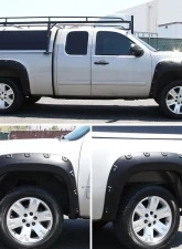 Spec-D Matte Black Polypropylene Fender Flares GMC Sierra 2007-2013                                     - FDF-SIE07A-PK-MP - Image 4