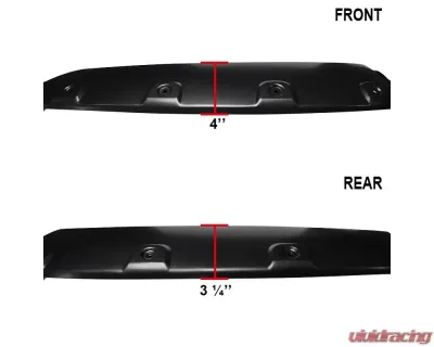 Spec-D Matte Black Polypropylene Fender Flares GMC Sierra 2007-2013 - FDF-SIE07A-PK-MP