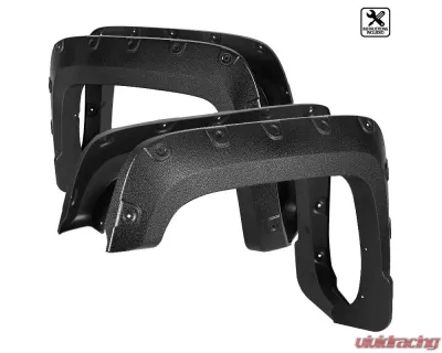 Spec-D Textured Rivet Style Fender Flares GMC Sierra 2016-2018 - FDF-SIE16-TS-MP