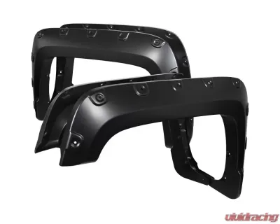 Spec-D Smooth Rivet Style Fender Flares GMC Sierra 2016-2018 - FDF-SIE16A-PK-MP