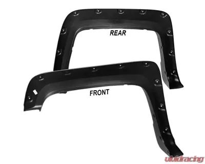 Spec-D Smooth Rivet Style Fender Flares GMC Sierra 2016-2018 - FDF-SIE16A-PK-MP