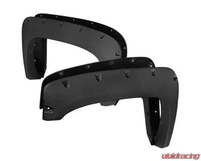 Spec-D Black Rugged Texture Rivet Style Fender Flares Chevrolet Silverado 2007-2013 - FDF-SIV07-TS-RS